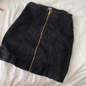 BDG Black Denim Skirt